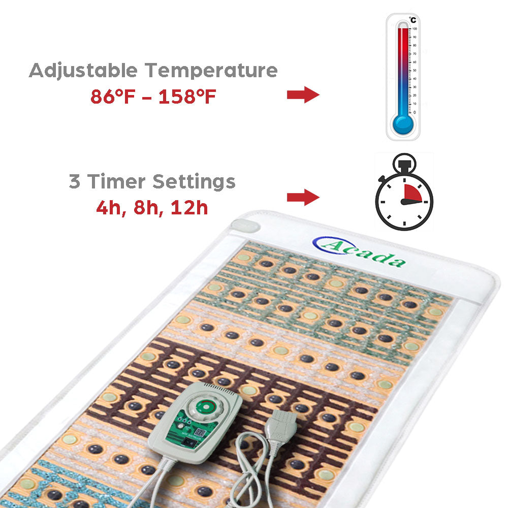 adjustable temperature and timer infrared pad