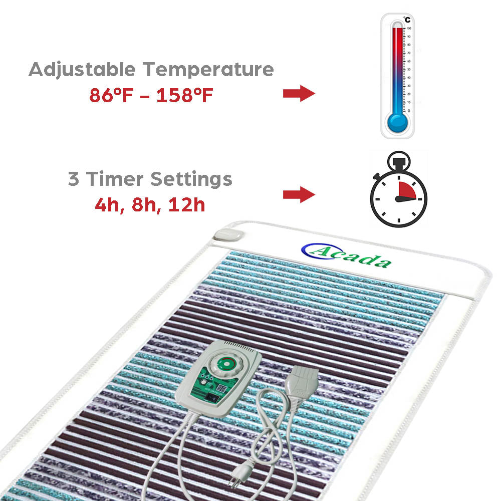 adjustable temperature and timer setting